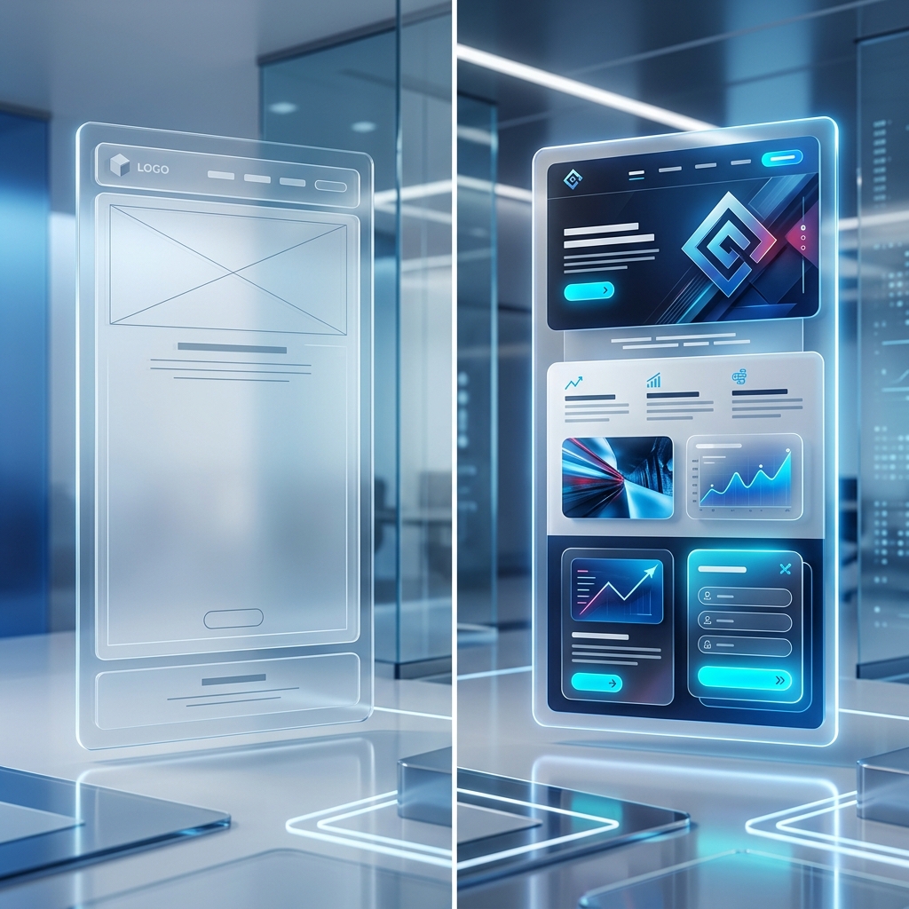 Diferencia entre web normal y web pensada para captar