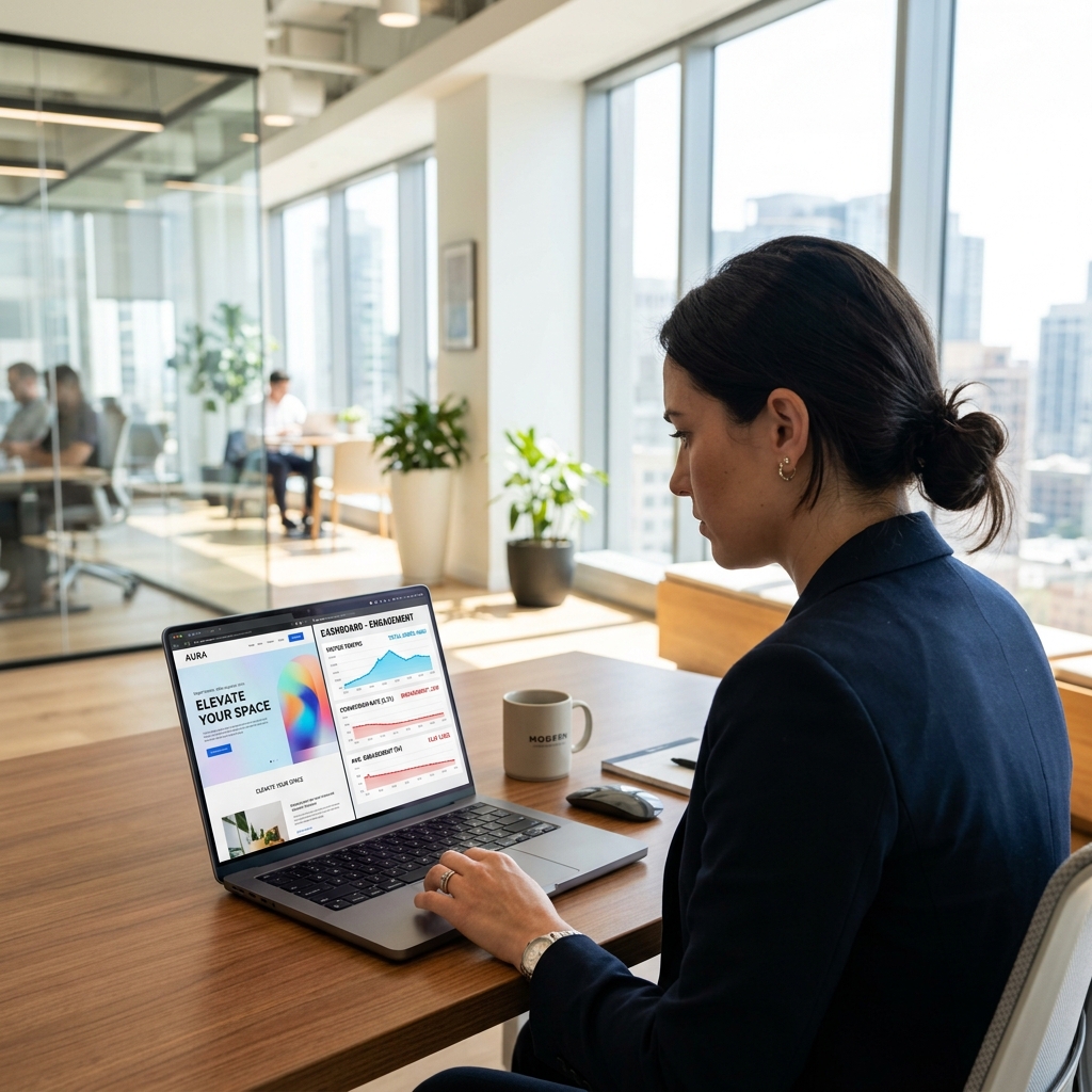 Profesional analizando métricas de conversión bajas